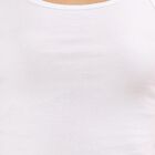 Women's White Cotton Spaghetti Casual Slip, White, small image number null
