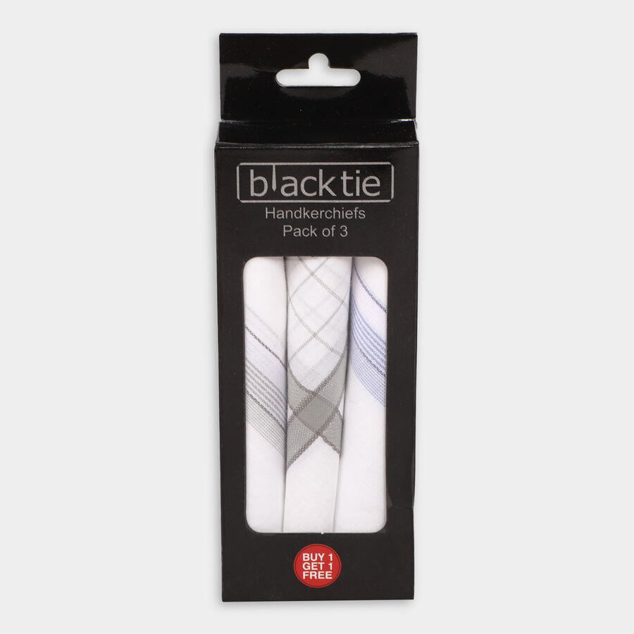 Men's Hanky, White, large