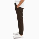 Boys Deep Chocolate Brown Regular Fit Cargo Trousers, Brown, small image number null