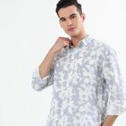 Men's Light Blue Cotton Classic Collar Casual Shirt, Light Blue, small image number null