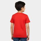 Boys' Half Sleeves T-Shirt, लाल, small