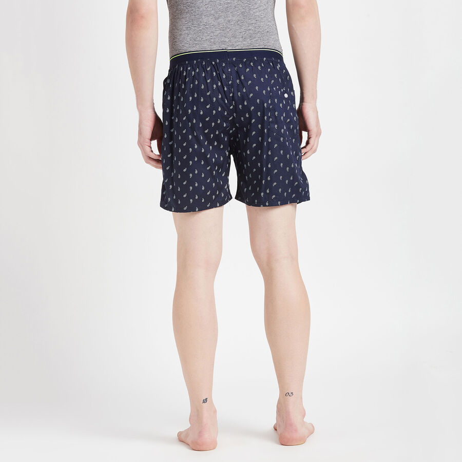Cotton Printed Boxers, Navy Blue, large image number null