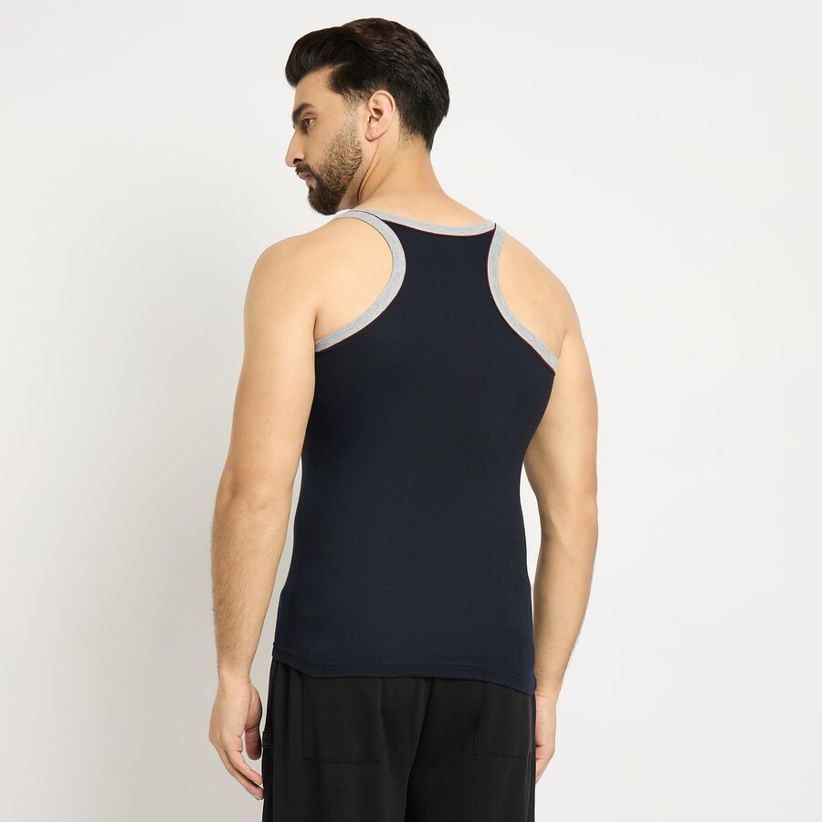 Men's 100% Cotton Gym T-Shirt , Navy Blue, large image number null