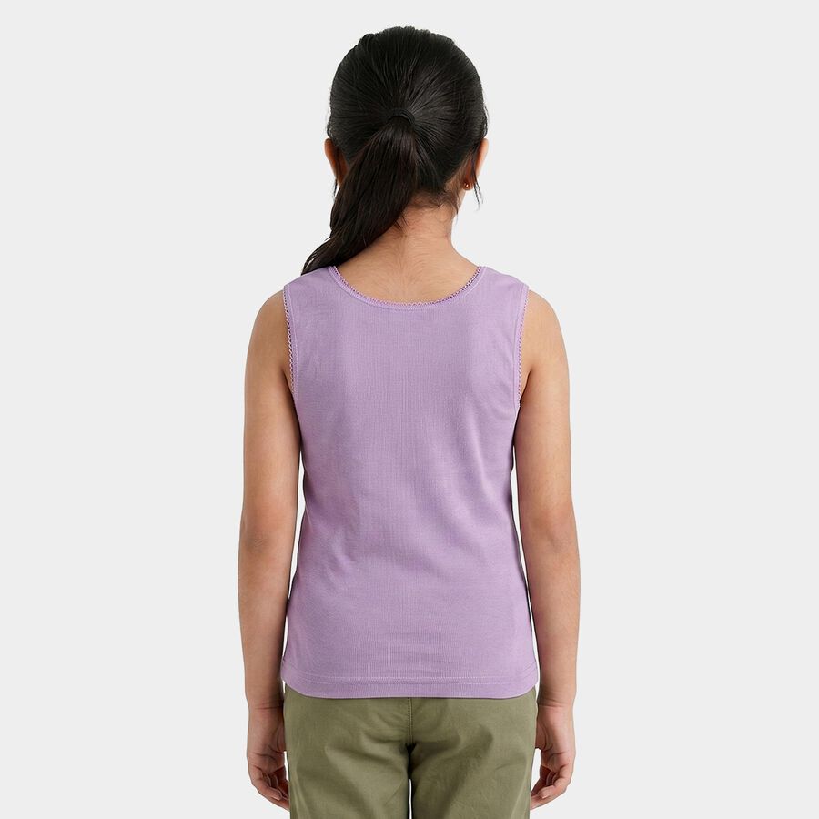 Girls' Vest, Lilac, large