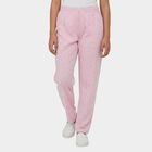 Girls' Cotton Blend Minimalist Pyjama, हल्का गुलाबी, small