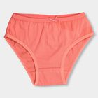 Girls' 100% Cotton V-Cut Panty, Coral, small image number null