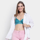Half Lace Padded Bra, टील ब्लू, small image number null