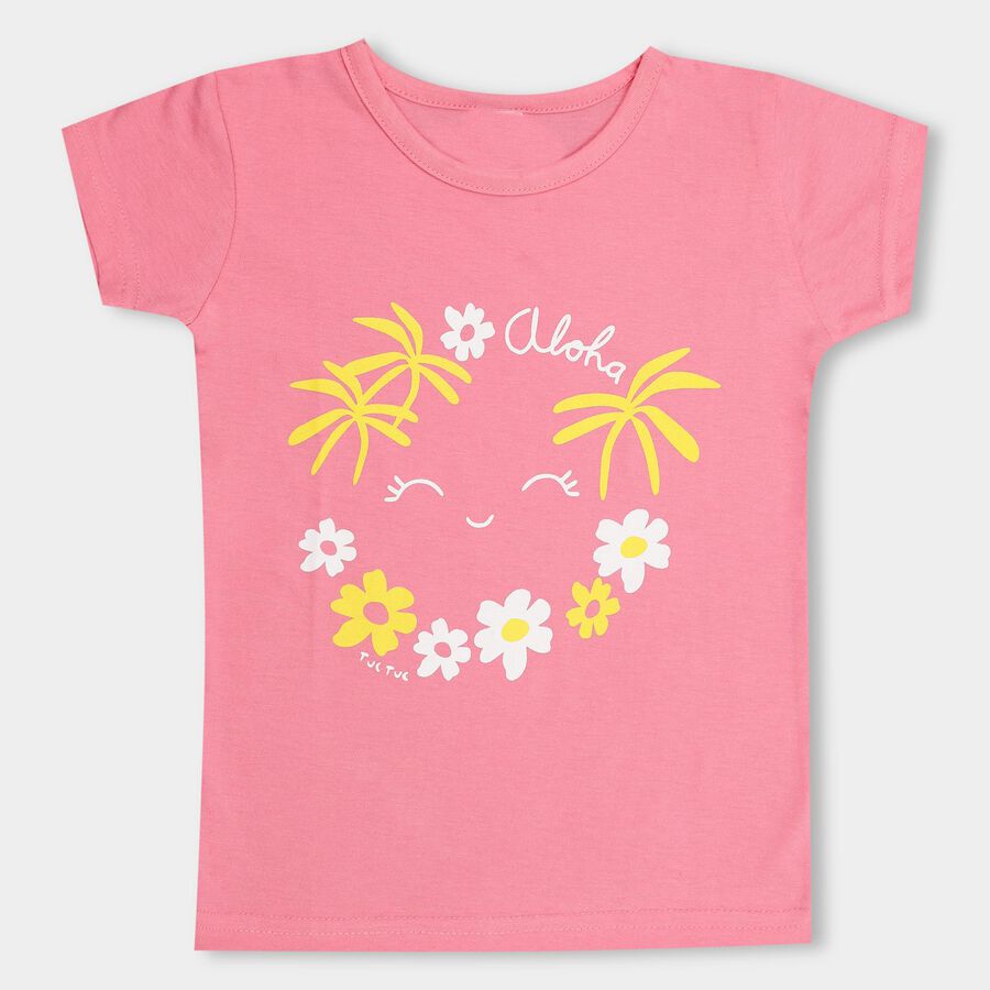 Girls' T-Shirt , Pink, large image number null