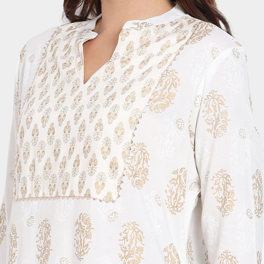 Ladies' Kurta, White, large image number null