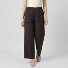 Women's Charcoal Palazzos, गहरा ग्रे, small
