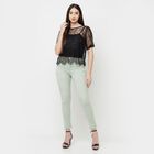 Overdyed High Rise Skinny Jeans, Green, small image number null