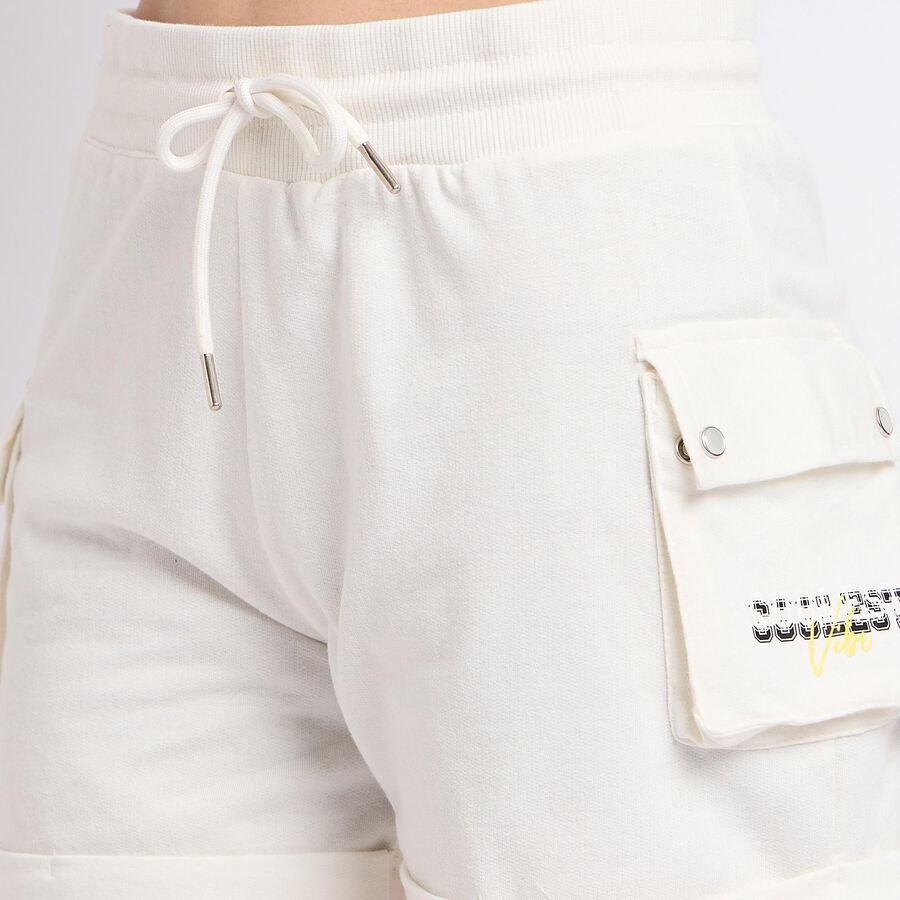 Ladies' Shorts, Off White, large