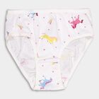 Girls' 100% Cotton Panty, White, small image number null