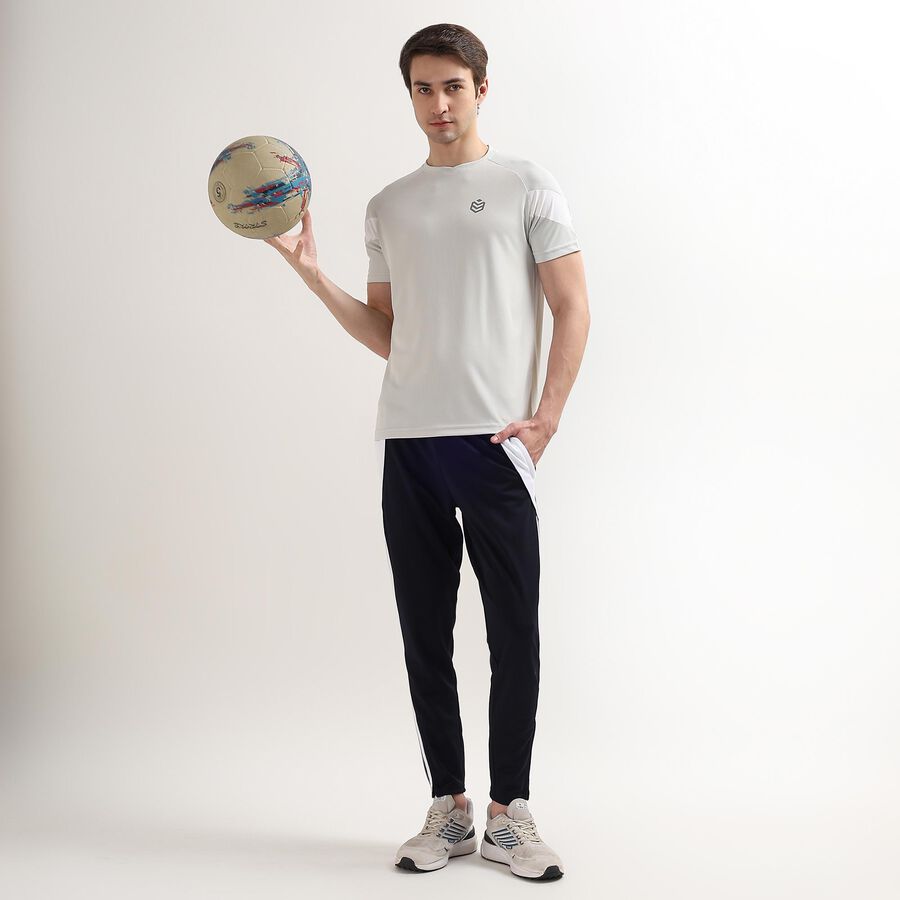 Men's Active Track Pants, Navy Blue, large image number null