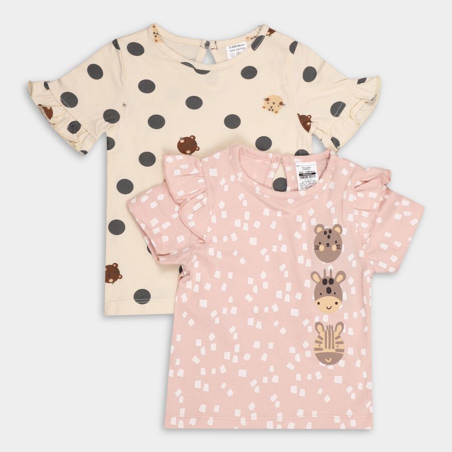 Infants' 100% Cotton T-Shirt , Off White, large image number null