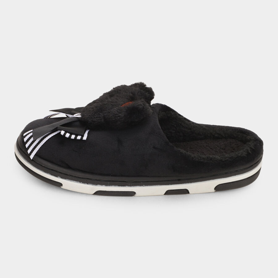 Ladies's Slippers, काला, large image number null