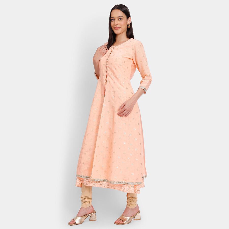 Ladies' Kurta, Peach, large image number null