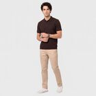 Men's Wine Polo Neck Polo T-Shirt, Wine, small
