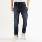 Men's Slim Fit Jeans, गहरा नीला, small image number null