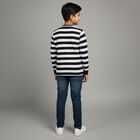 Boys' Deep Midnight Navy Crew Neck Casual T-Shirt, Navy Blue, small image number null