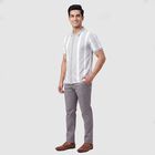 Men's Light Grey Casual Shirt, Light Grey, small
