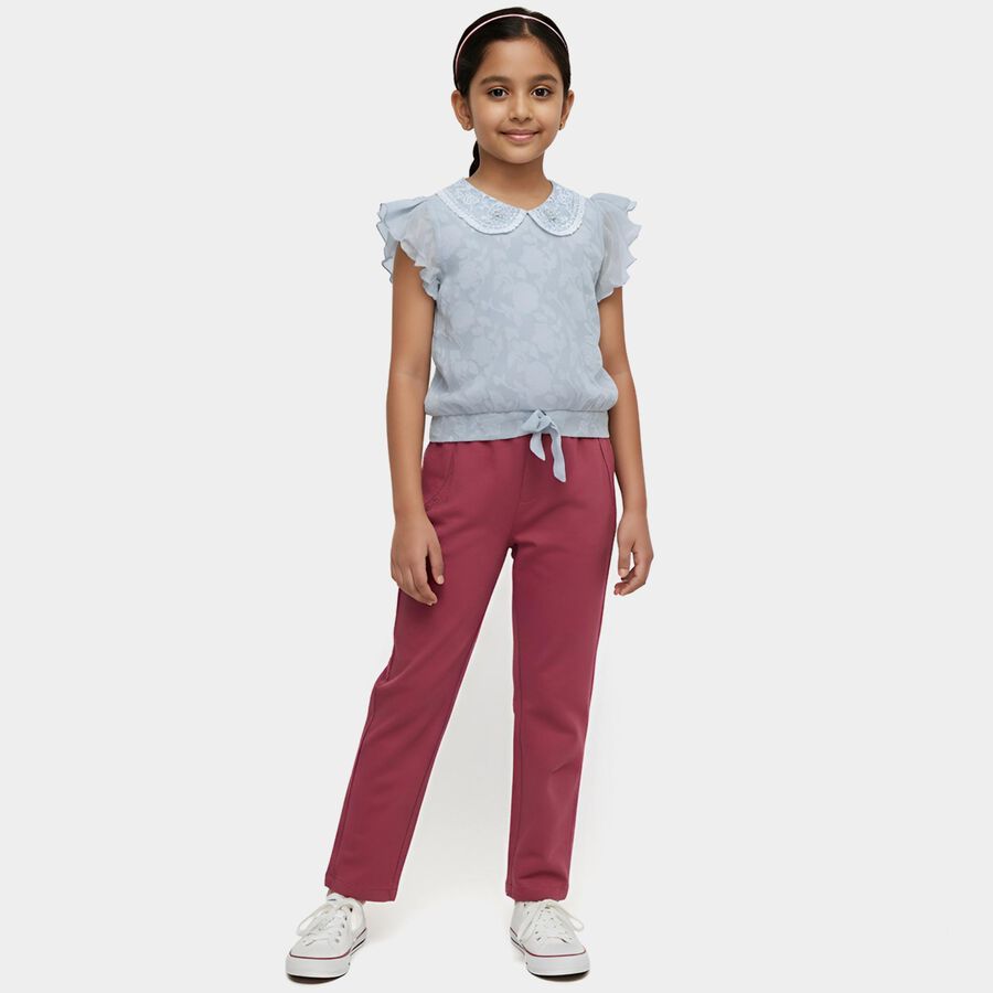 Girls' T-Shirt, हल्का नीला, large