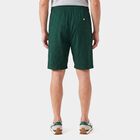 Men's Green Regular Fit Drawstring Jamaican Shorts, हल्का हरा, small