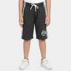 Boys' Charcoal Relaxed Fit Graphic Print Jamaican Shorts, Charcoal, small