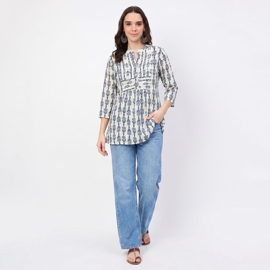 Ladies' Kurta, ऑफ व्हाइट, large