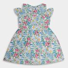 Girls' 100% Cotton Frock, ऑफ व्हाइट, small image number null