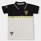 Boys' Collar Half Sleeves T-Shirt , Black, small image number null