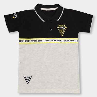 Boys' Collar Half Sleeves T-Shirt 
