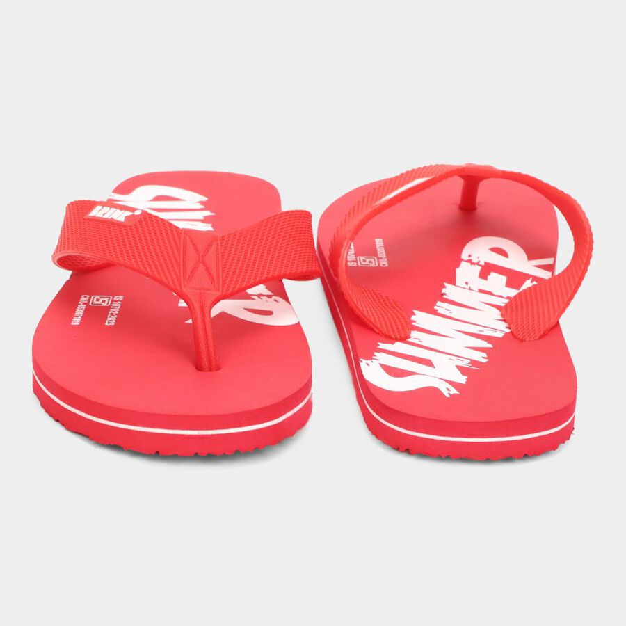 Men's Slippers, Red, large