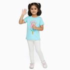 Girls' 100% Cotton T-Shirt, Aqua, small image number null