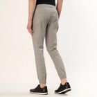 Men's Light Grey Slim Fit Jogger Trousers, हल्का ग्रे, small