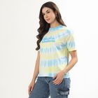 Ladies' Round Neck T-Shirt, हल्का नीला, small