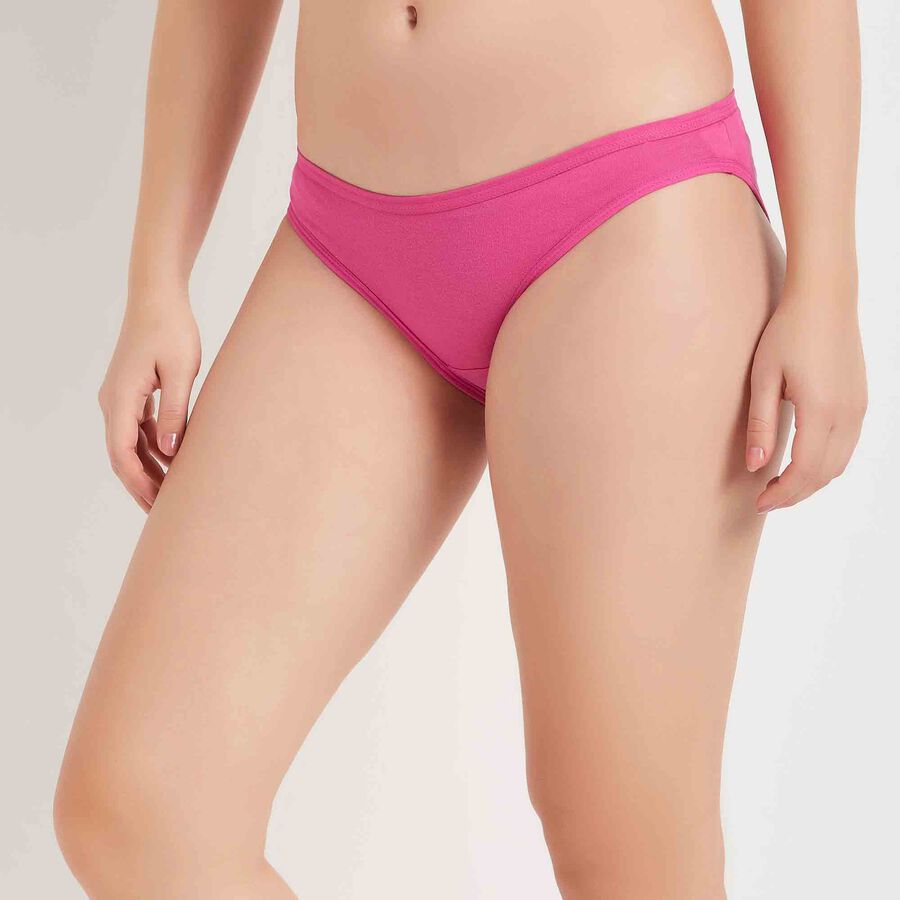 Cotton Solid Panty, Fuchsia, large image number null
