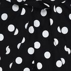 Girls' Black Polka Dot High-Rise Wide-Leg Capri, Black, small