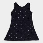 Girls' 100% Cotton Frock, नेवी ब्लू, small image number null