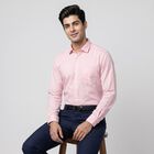 Men's Pink Formal Shirt, हल्का गुलाबी, small