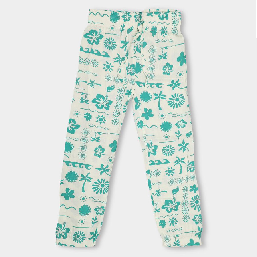 Girls' Pull Ups Trouser, Light Green, large image number null
