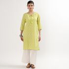 Ladies' Kurta, हल्का हरा, small image number null