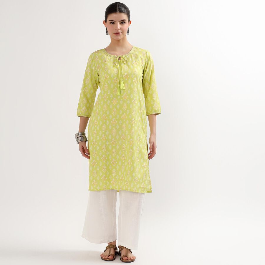 Ladies' Kurta, हल्का हरा, large image number null