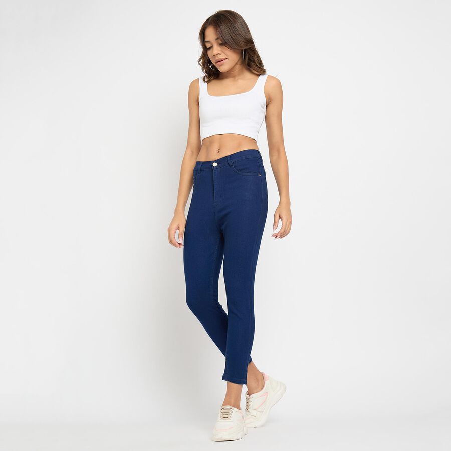 Ladies' Jeans , गहरा नीला, large image number null