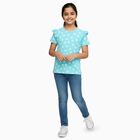 Girls' T-Shirt, एक्वा, small image number null