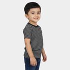 Boys Navy Blue Round Neck Casual Boys T-Shirt, Navy Blue, small