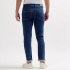 Men's Slim Fit Jeans, मध्यम नीला, small image number null