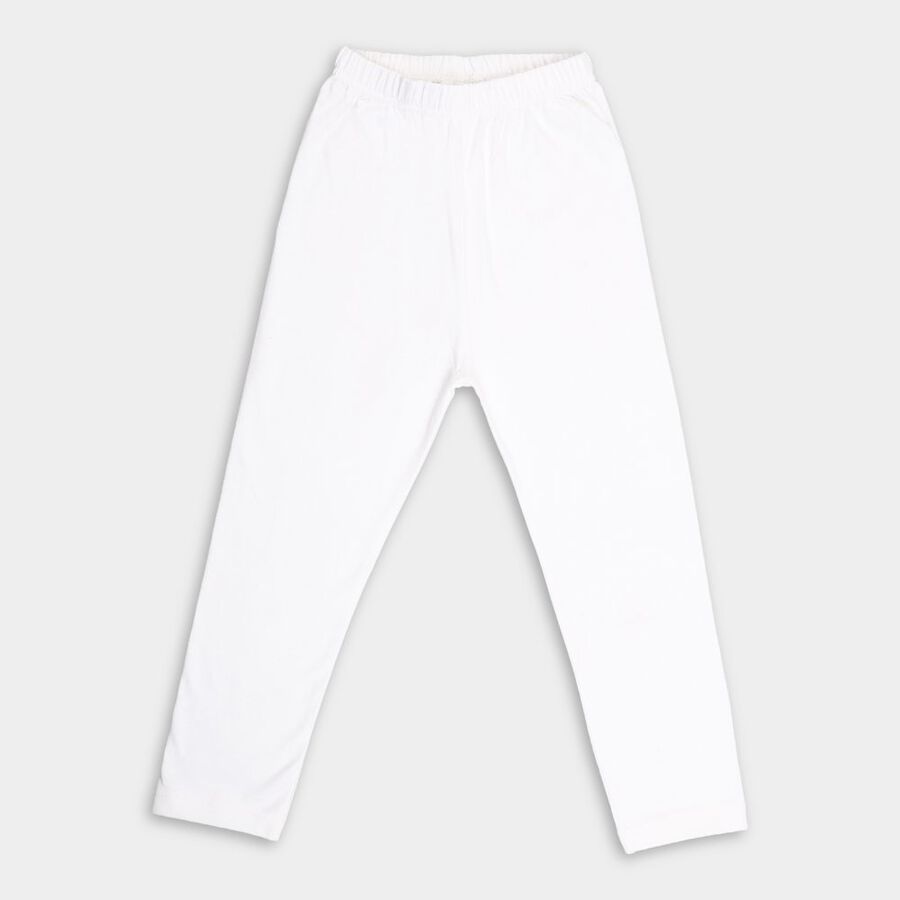 Girls' Legging, Off White, large image number null