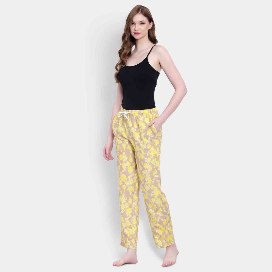 Printed Pyjama, Yellow, large image number null