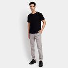 Men's Slim Fit Casual Trousers, हल्का ग्रे, small image number null